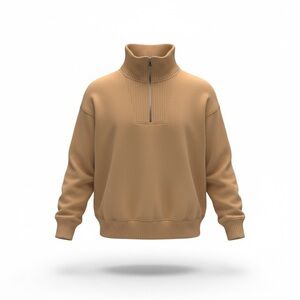 Maurices Oversized Ribbed Quarter Zip Sweater